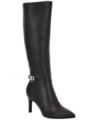 Tommy Hilfiger Women's Janyze Side Zip Pointed Toe Dress Boots