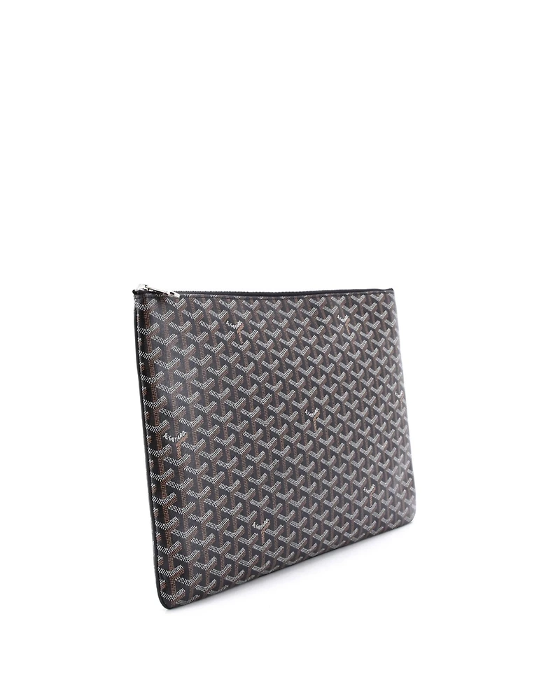 Pre-Owned Goyard Gm Senat Zip Pouch Coated Canvas
