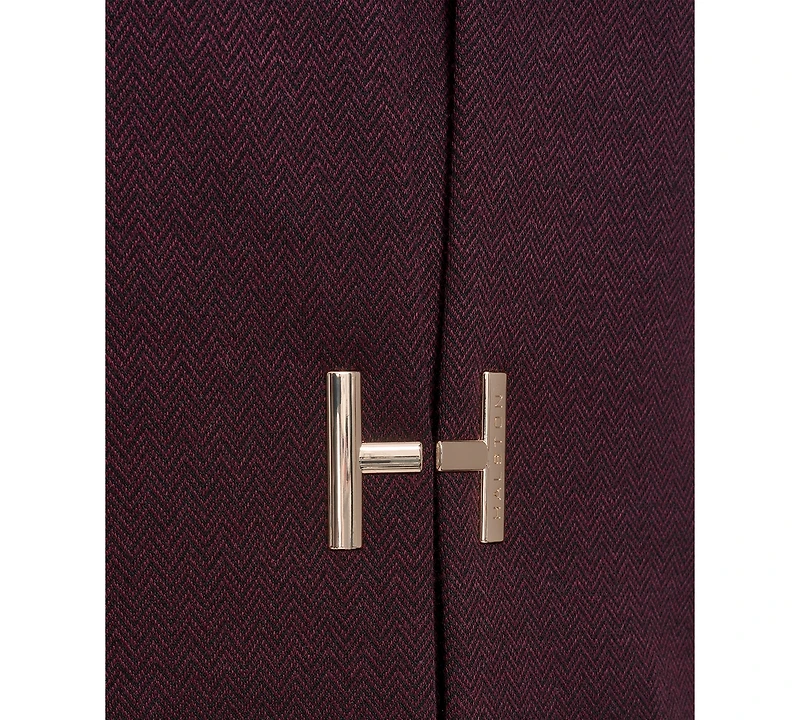Halston Women's Closure Topper Long Sleeves Coat