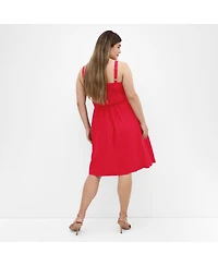 City Chic Women's Sweetly Tied Midi Dress