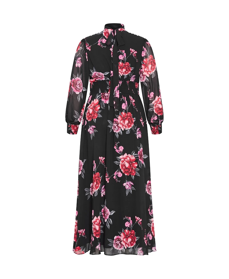 City Chic Women's Alexandra Print Maxi Dress