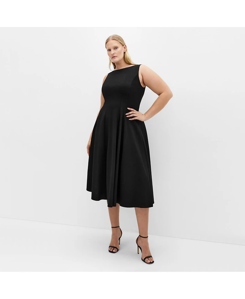City Chic Women's Mary Skater Midi Dress