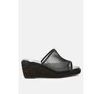 Rag & Co Seraphine Breathable Mesh Slip-On Wedges Women