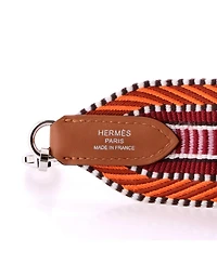 Pre-Owned Hermes 50 Sangle Shoulder Strap Cavale Canvas