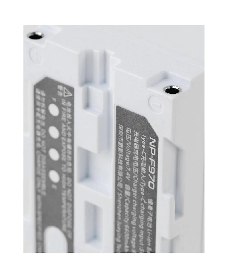 Viltrox L-Series Np-F970 48.84Wh 7.4V 6600mAh Lithium-Ion Battery, White