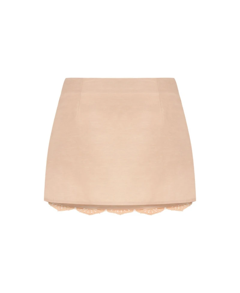 Nocturne Women's Embroidered Mini Skirt