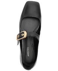 Arezzo Women's Elena Square Toe Ballet Shoes