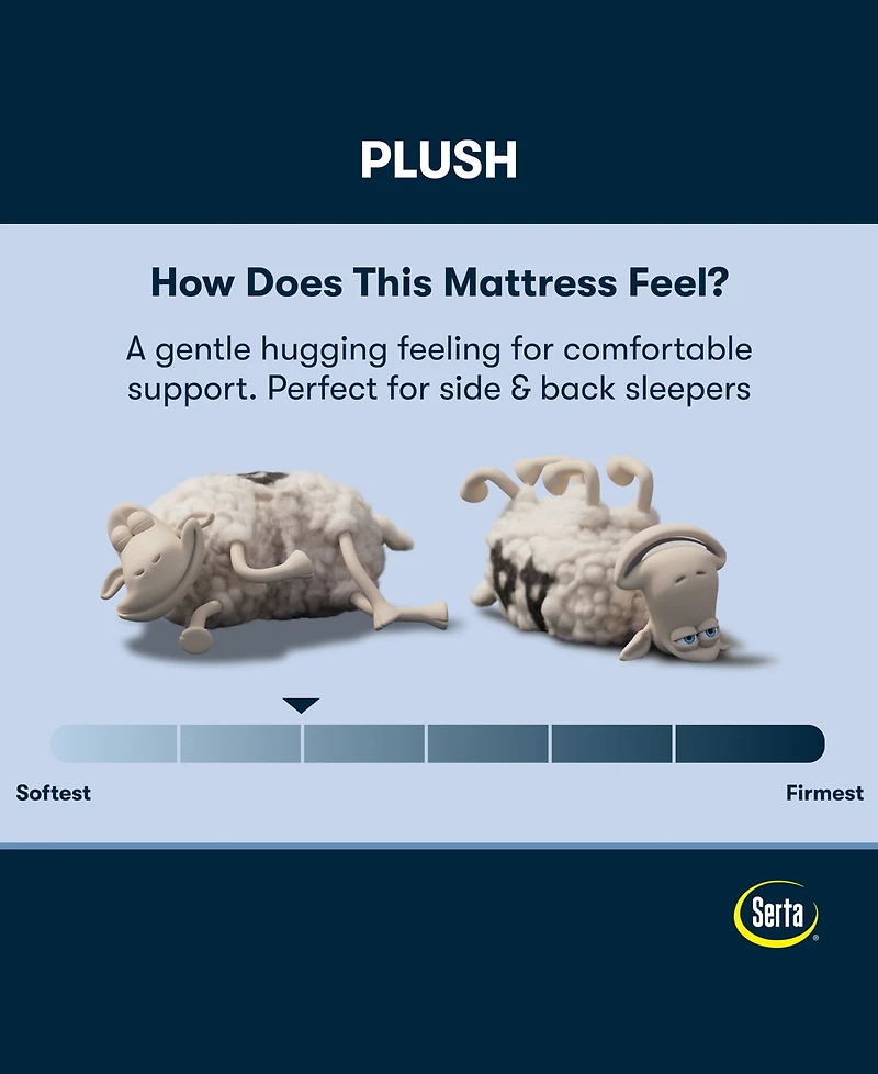 Serta Perfect Sleeper Iceland Poppy 13" Plush Tight Top Mattress Set, Twin Xl