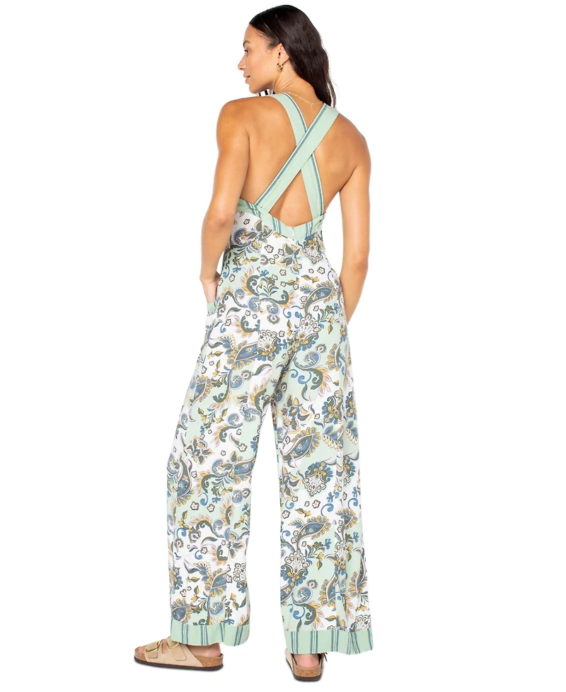 Roxy Women's Want to Roam Square Neck Jumpsuit