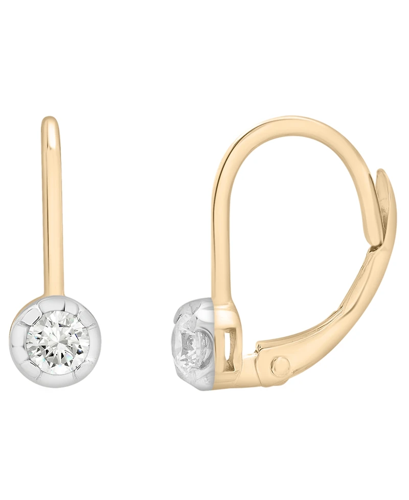 Wrapped Diamond Drop Earrings (1/4 ct. t.w.) in 10K Yellow Gold