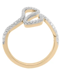 Wrapped Wave Diamond Ring (1/2 ct. t.w.) in 10K Yellow Gold