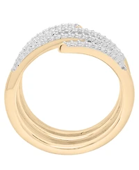 Wrapped Spiral Diamond Ring (1.4 ct. t.w.) in 10K Yellow Gold