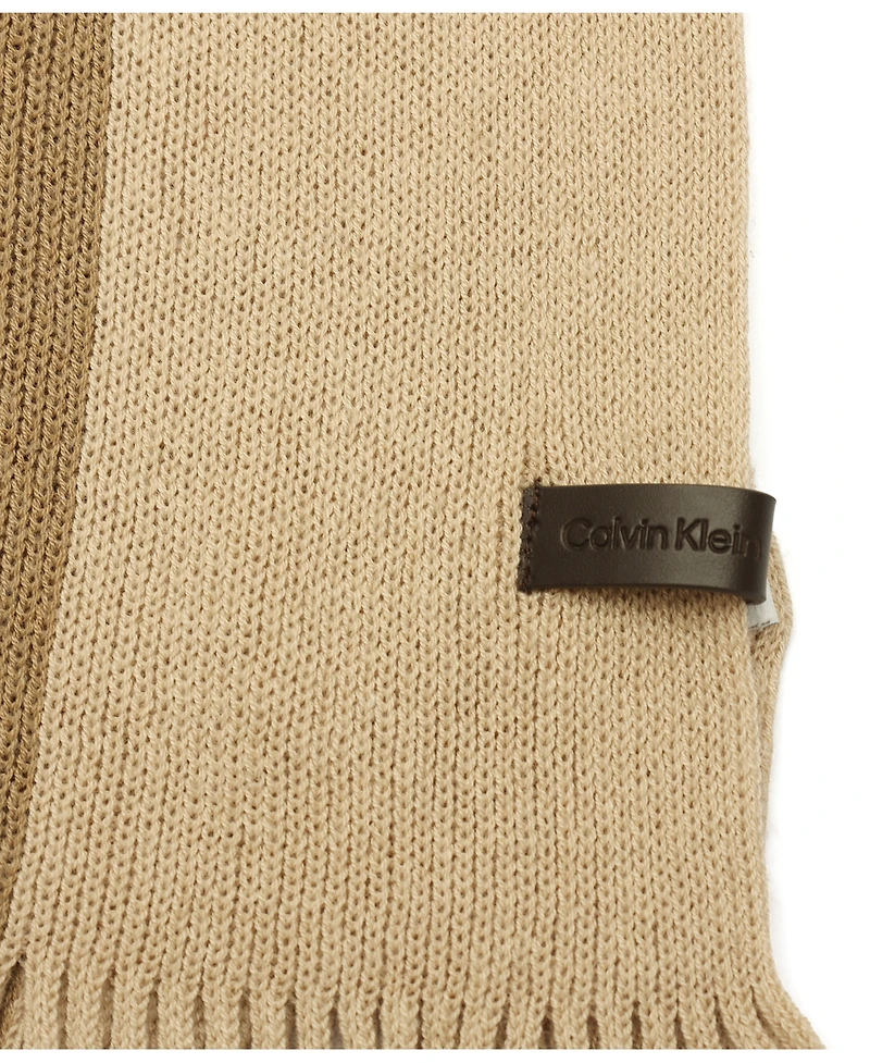 Calvin Klein Men's Gradient Stripe Raschel Scarf