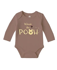 Disney Baby Boys or Girls 3-Piece Pooh Bodysuit, Hat, and Pants Set