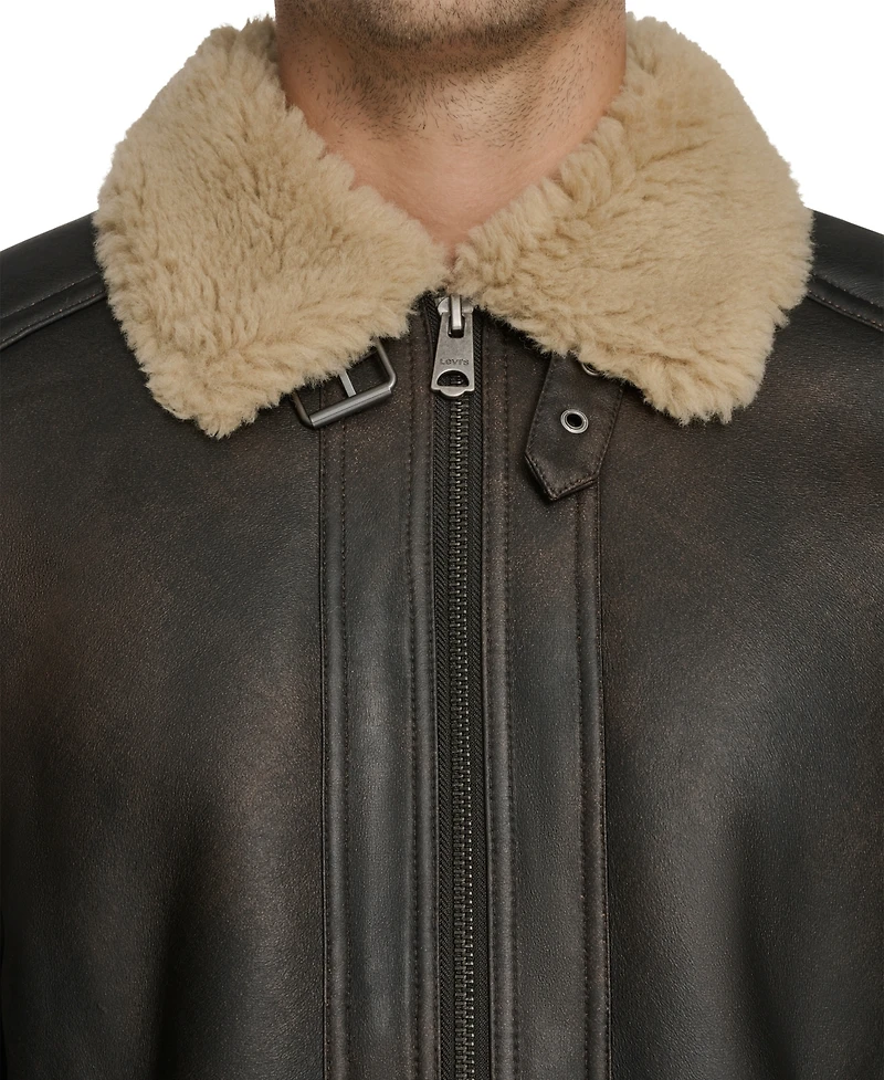Levi's Men's Faux Shearling Aviator Jacket