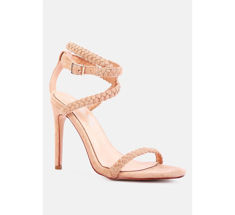 Sherri Ankle Braided Strap High Heel Women