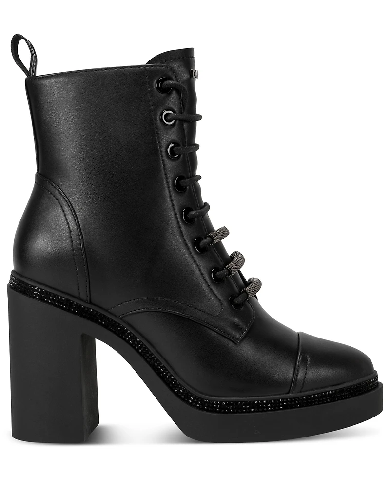 Dkny Women's Zippered Platform Heel Shoes