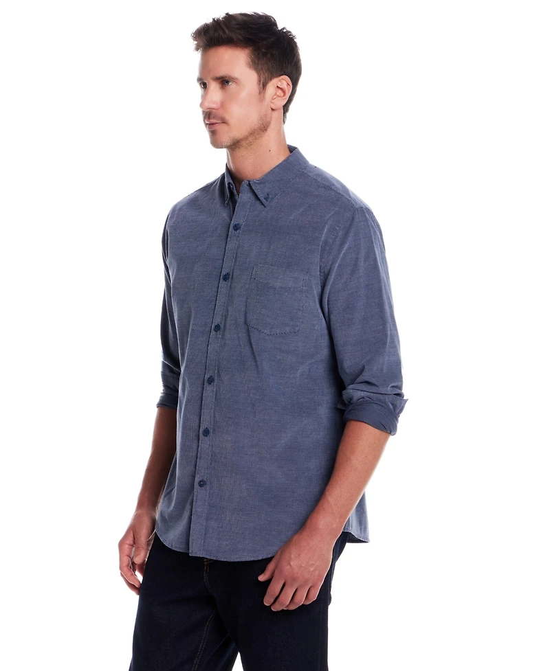 Weatherproof Vintage Men's Solid Collar Shirt