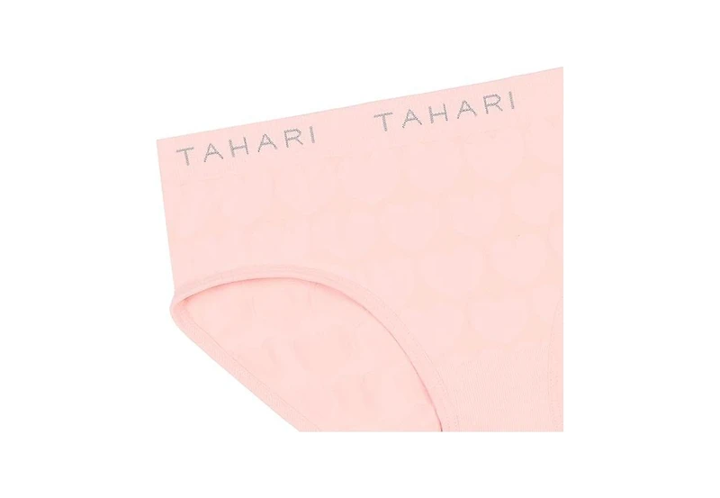 Tahari Girls 4-Pack Seamless Solid Color Hipsters with Logo Waistband