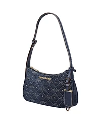 True Religion Studded Denim Shoulder Bag