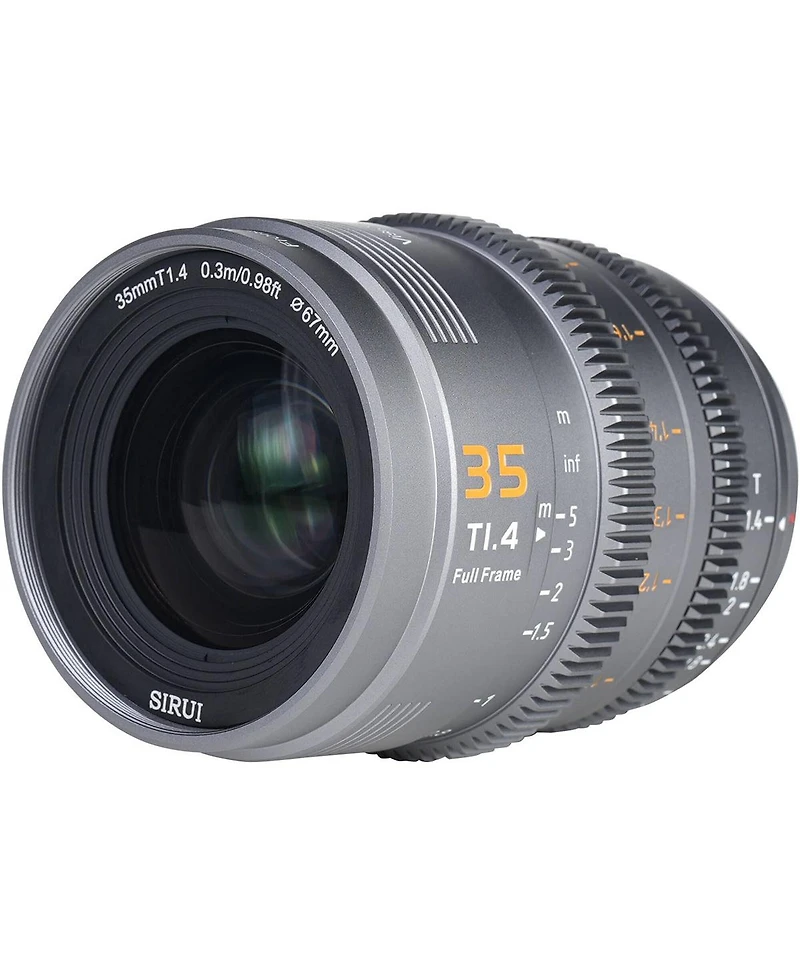 Sirui Sirui Vision Prime 1 Series 35mm T1.4 Full Frame Cine Lens (Native E mount, Metal Grey Color, Z/Rf/L Mount Adapter)