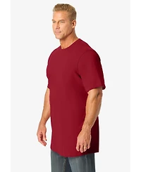 Boulder Creek Big & Tall by KingSize Heavyweight Longer-Length Crewneck T-Shirt