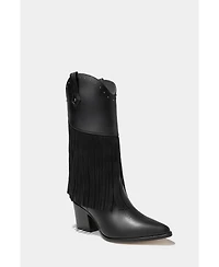 Leather Fringe Boots Feelings By Dante