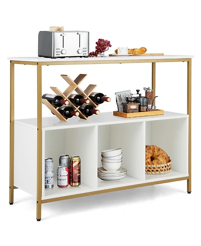 Modern Kitchen Buffet Sideboard with 3 Compartments