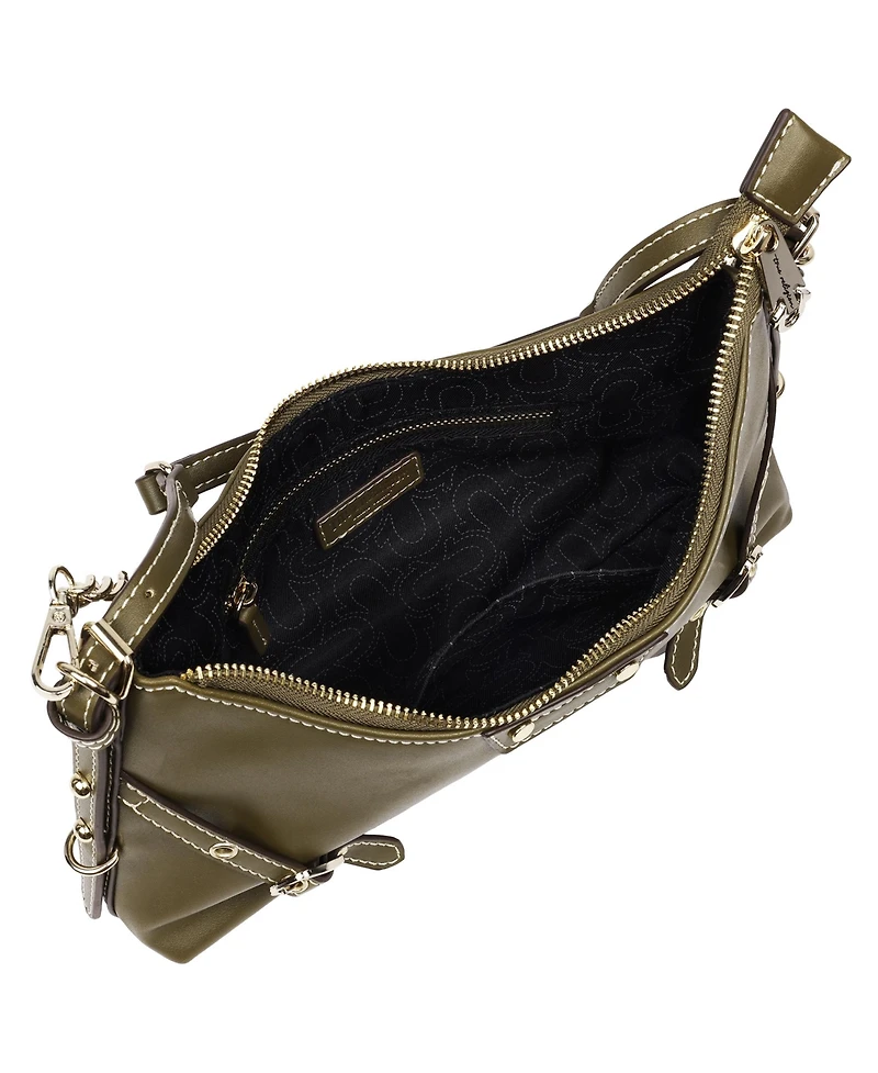 True Religion Smooth Pu Belted Shoulder Bag