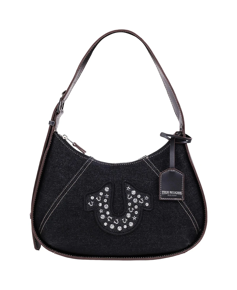 True Religon Strudded logo Denim Hobo