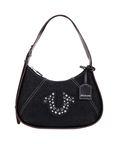 True Religon Strudded logo Denim Hobo