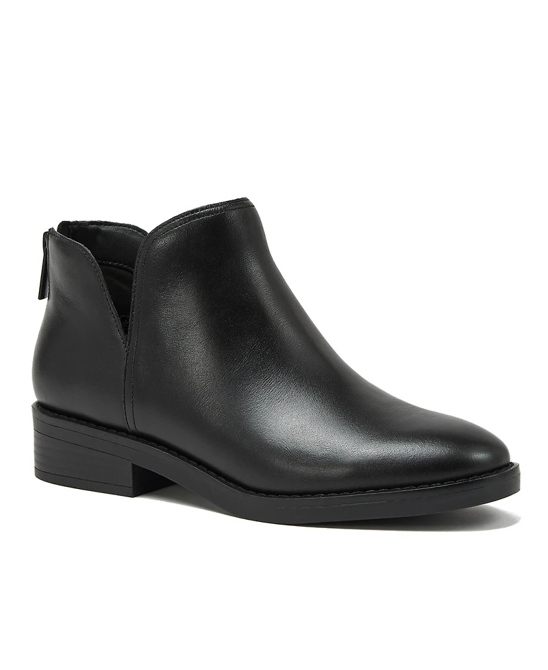 Lands' End Women's Essential Zip Up Ankle Booties