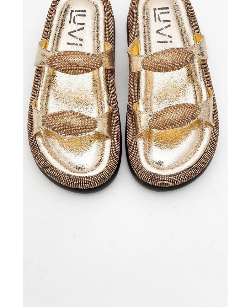 Prologue Shoes Finery Embellished Platform Slide (Women)