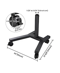 Yescom WinSpin 48" Giant Prize Wheel Mobile Base Rolling Floor Stand with Wheels for Trade Show Brand Opening Events Carnival