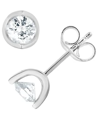 Macy's Certified Diamond Stud Earrings (1 ct. t.w.) in 14K White Gold (also in 14K Yellow Gold)