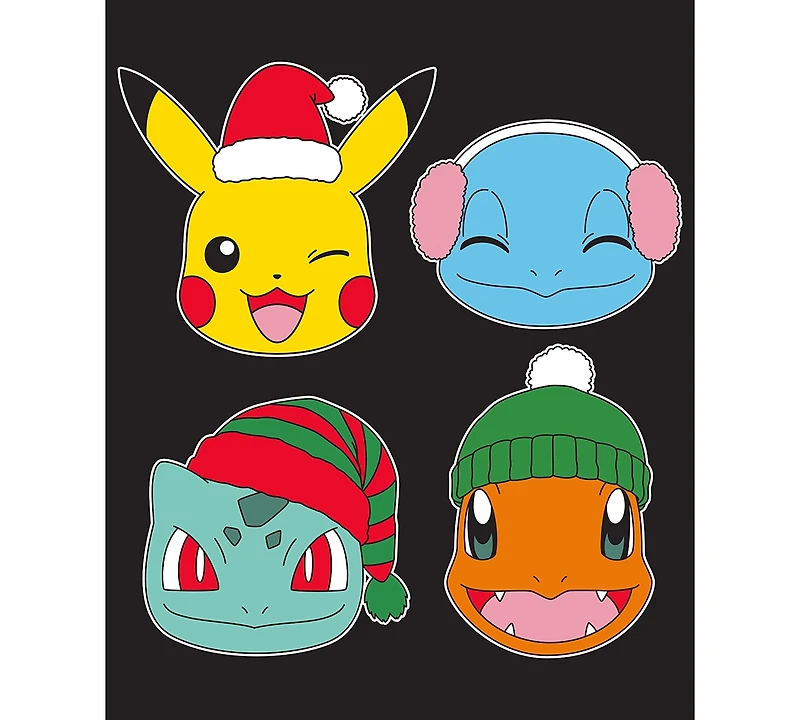 Hybrid Apparel Men's Pokemon Christmas Crewneck T-Shirt