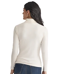 Jones New York Women's Long Sleeve Turtle Neck Top