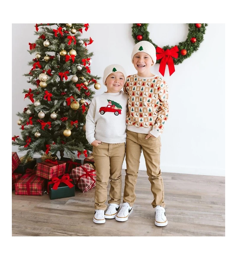 Sweet Wink Baby Boys Cabin Christmas Sweatshirt