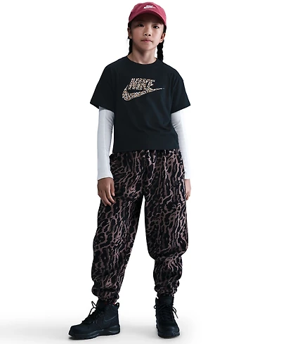 Nike Boys and Girls 7-20 Boxy Animal-Print T-Shirt
