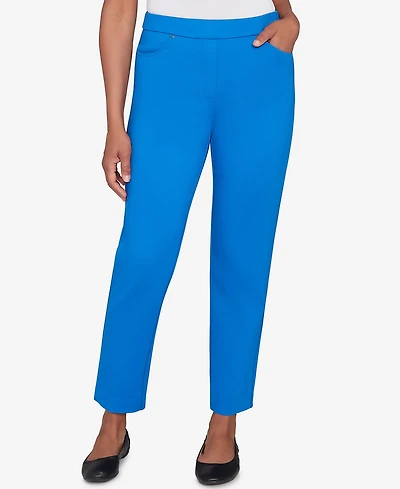 Alfred Dunner Petite Barcelona Stretch Ponte Knit Short Length Pants