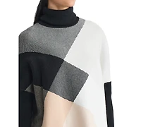 Jones New York Petite Turtle Neck Long Sleeve Sweater