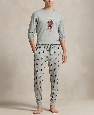 Polo Ralph Lauren Men's 2-Piece Long Sleeve Shirt and Jogger Pajama Set
