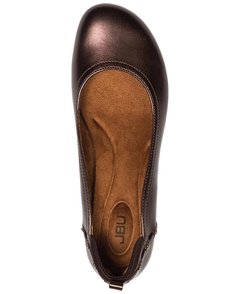 Jbu Women's Vivian Round Toe Flats