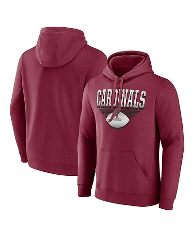 Fanatics Men's Cardinal Arizona Cardinals Geometric Chrome Pullover Hoodie