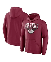 Fanatics Men's Cardinal Arizona Cardinals Geometric Chrome Pullover Hoodie