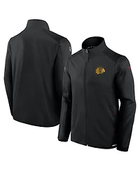 Fanatics Men's Black Chicago Blackhawks Authentic Pro Rink Fleece Full-Zip Jacket