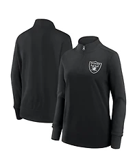 Logo Athletic Women's Black Las Vegas Raiders Velocity Quarter-Zip Jacket