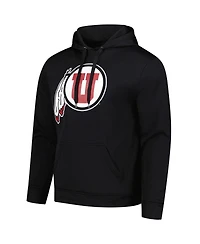 Fanatics Unlabeled Men's Black Utah Utes Foundation Fleece Pullover Hoodie