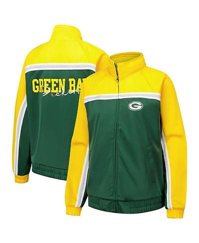 G-iii 4Her by Carl Banks Women's Green Bay Packers Post Game Full-Zip Track Jacket