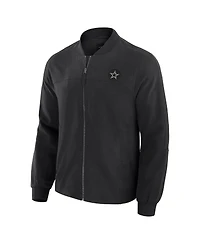 J. Palmer Men's Black Dallas Cowboys Lightweight Cover-4 Tri-Blend Full-Zip Jacket